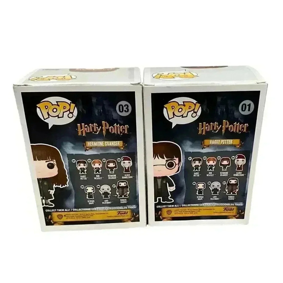 Funko Pop Harry Potter 03 Hermione and 01 Harry Potter Granger Figurers - Picture 4 of 8